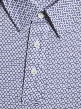 Tommy Hilfiger Men’s Mosaic Button-Down Shirt with Purple Geo Print